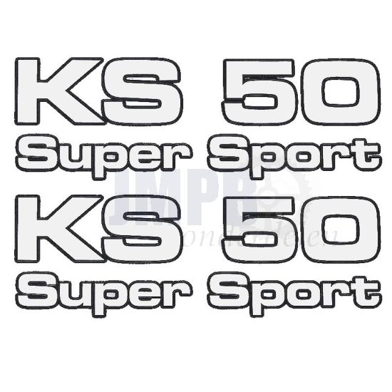 Stickerset Zundapp KS50 Supersport 4-Delig
