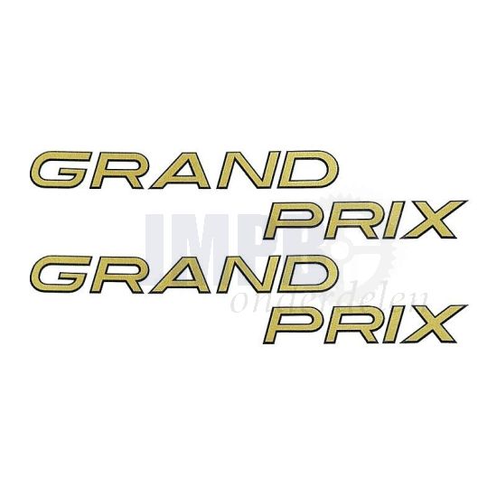 Stickerset Kreidler Grand Prix Goud 135X30MM