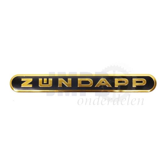 Tankembleem Zundapp Zwart/Goud