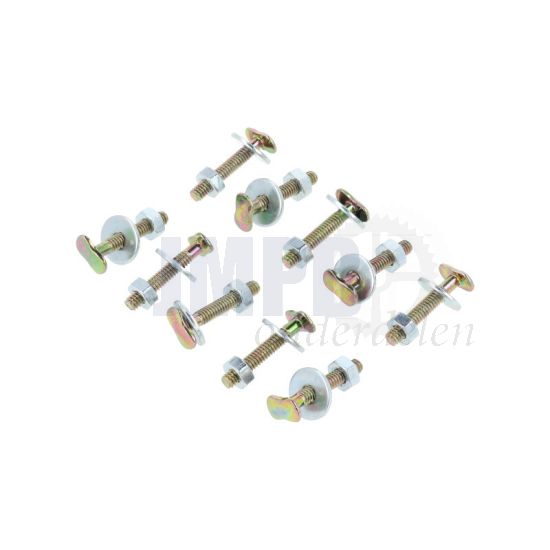 Buddyseatstrip Bevestigingsboutjes Ovaal 10 stuks