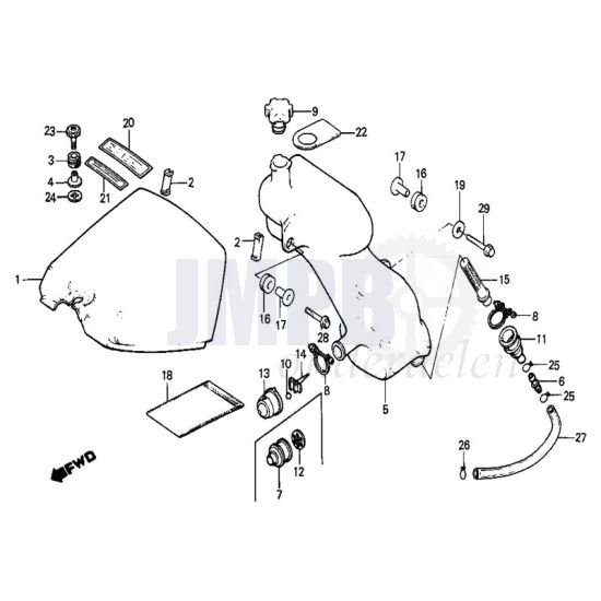 Tankkap / Olietank Honda MB50