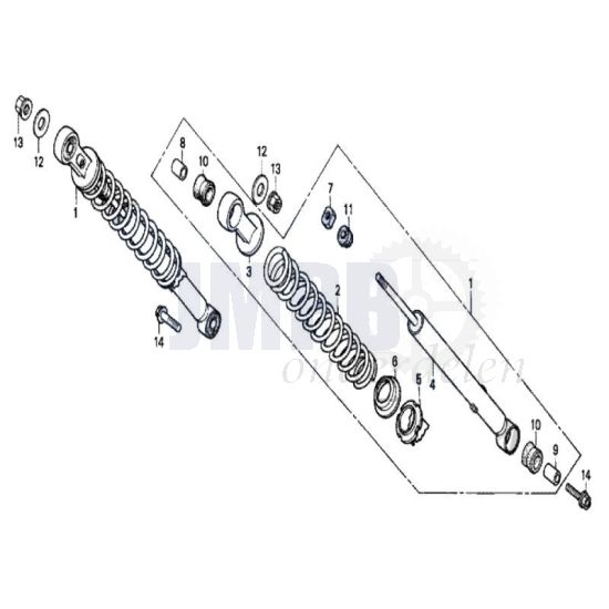 Achterschokbrekers Honda MT50