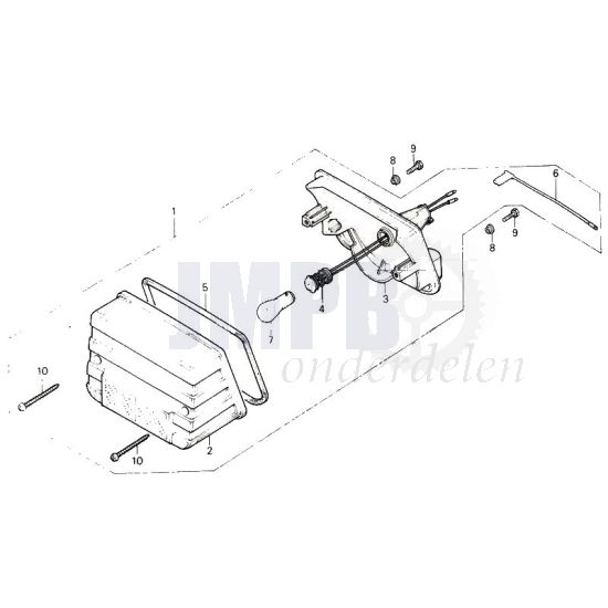 Achterlicht Nieuw Model Honda MT50