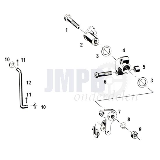Transmissiestang Sachs 50/4 EKF
