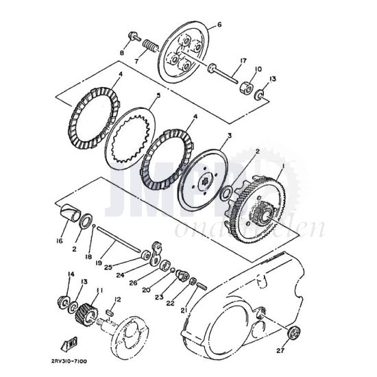 Koppeling Yamaha FS1 2RU