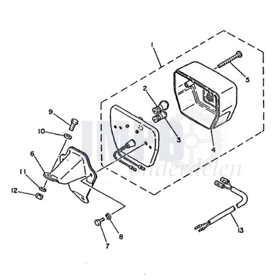 Achterlicht Yamaha FS1 2RU