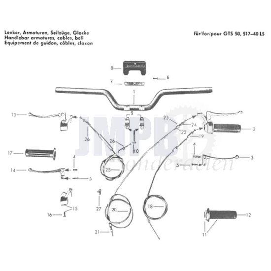 Stuur Zundapp 517 GTS50