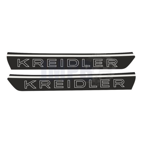 Tankstickers Kreidler Blok-Tank Zwart/Wit