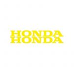 Stickerset Honda Woord Geel 12CM