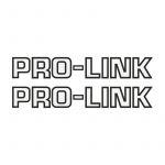 Stickerset Pro-Link Zwart Op Transparant 26CM
