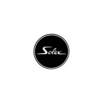 Sticker Solex Logo Rond Zwart/Wit 41MM