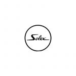 Sticker Solex Logo Rond Wit/Zwart 41MM
