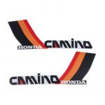 Stickerset Tank Honda Camino Rood/Oranje/Zwart/Wit