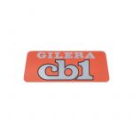 Sticker Logo Gilera CB1 Oranje/Zilver