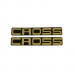 Stickerset Kreidler Cross Goud - 2-Delig