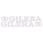 Stickerset Gilera + Logo Wit