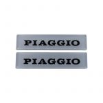 Embleem 3-D PIAGGIO 115 X 27MM Zilver
