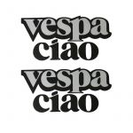 Sticker Vespa CIAO Antraciet