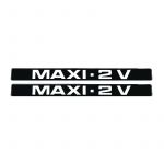 Stickerset Maxi - 2 V Zwart