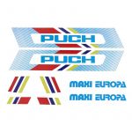 Stickerset Puch Maxi Europa Wit