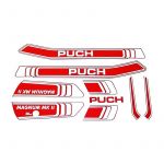 Stickerset Puch Magnum MKII Rood/Wit