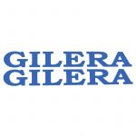 Gilera Woord Stickerset Blauw
