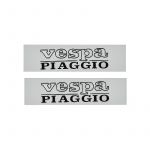 Tanksticker Vespa Piaggio Zilver 2 stuks
