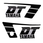 Stickerset Yamaha DT50MX Zwart/Wit