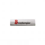 Sticker Bosdemper Chroom 25X90MM