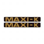 Stickerset Maxi-K Zwart/Goud 172X23MM