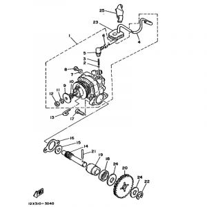 Oliepomp Yamaha DT50MX