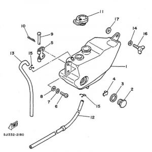 Olietank Yamaha DT50MX