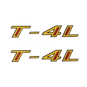 Stickerset Frame Tomos T-4L Geel/Rood