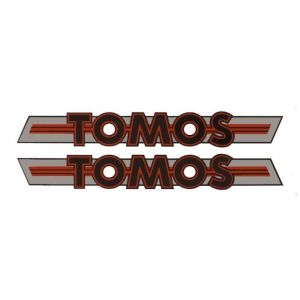 Stickerset Tank Rood/Zilver Tomos 4L