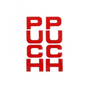 Stickerset Voorvork Puch Maxi Rood 26X94MM