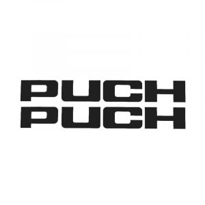 Stickerset Puch Zwart 150X20MM