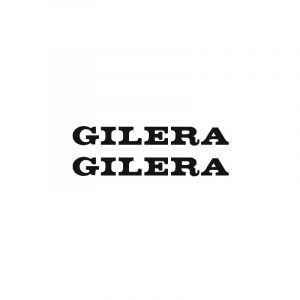 Stickerset Gilera Klein Zwart 81X10MM