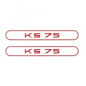 Stickerset Tank Zundapp KS75 Rood