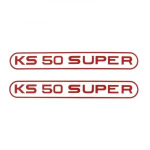 Stickerset Tank Zundapp KS50 Super Rood