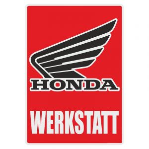 Werkstatt Sticker Honda Duits