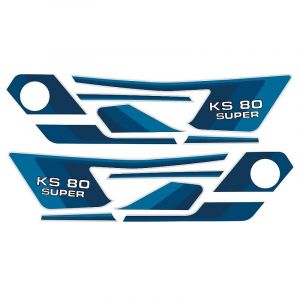 Stickerset Compleet Zundapp KS80 Super Blauw/Wit