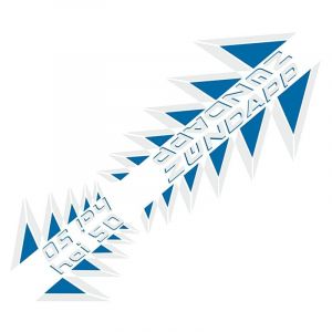 Stickerset 4-Delig Zundapp HAI50 Blauw/Wit