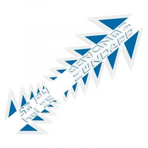 Stickerset 4-Delig Zundapp HAI25 Blauw/Wit