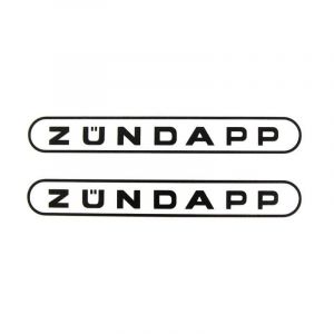 Stickerset Tank Zundapp Woord Zwart