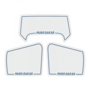 Stickerset Honda MT50 Paris Dakar Wit / Blauw 3-Delig