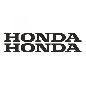 Stickerset Honda Woord Zwart 22CM