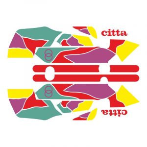 Stickerset Gilera Citta Funny Rood