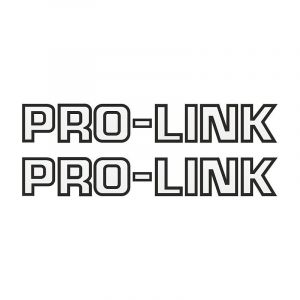 Stickerset Pro-Link Zwart Op Transparant 26CM