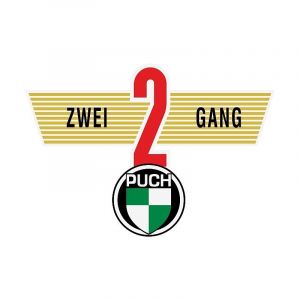 Transfer Achterspatbord Puch VS50 Zwei Gang