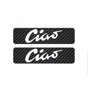 Tankstickers Ciao Carbon/Wit